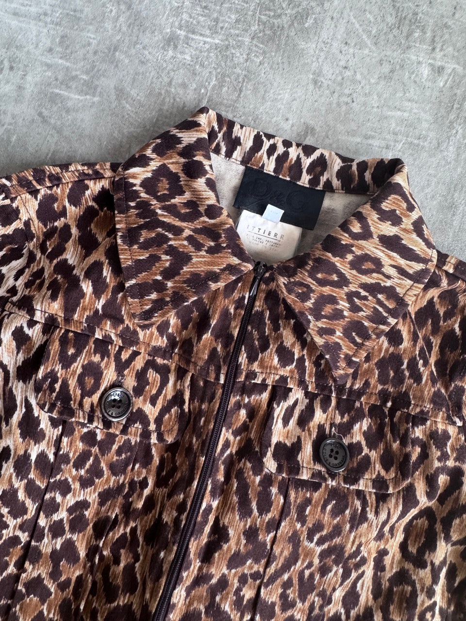 D&G Cotton Cheetah Print Jacket