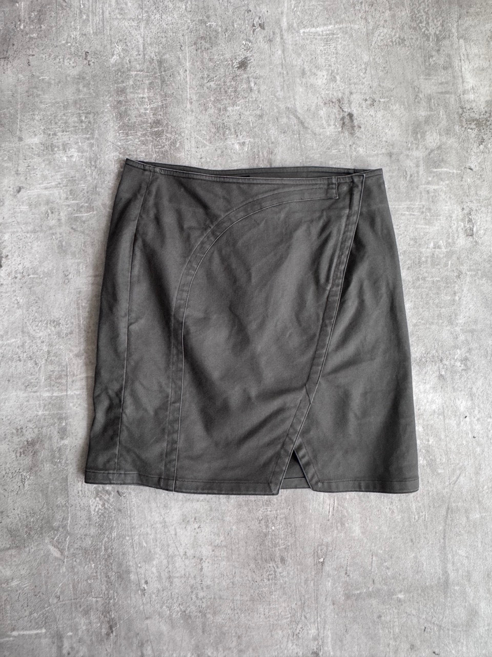 Gucci Khaki Cotton Midi Skirt