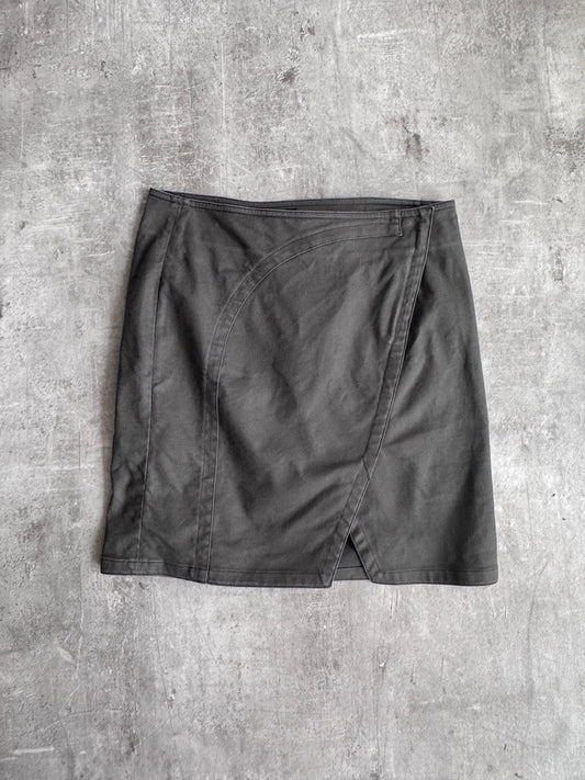 Gucci Khaki Cotton Midi Skirt