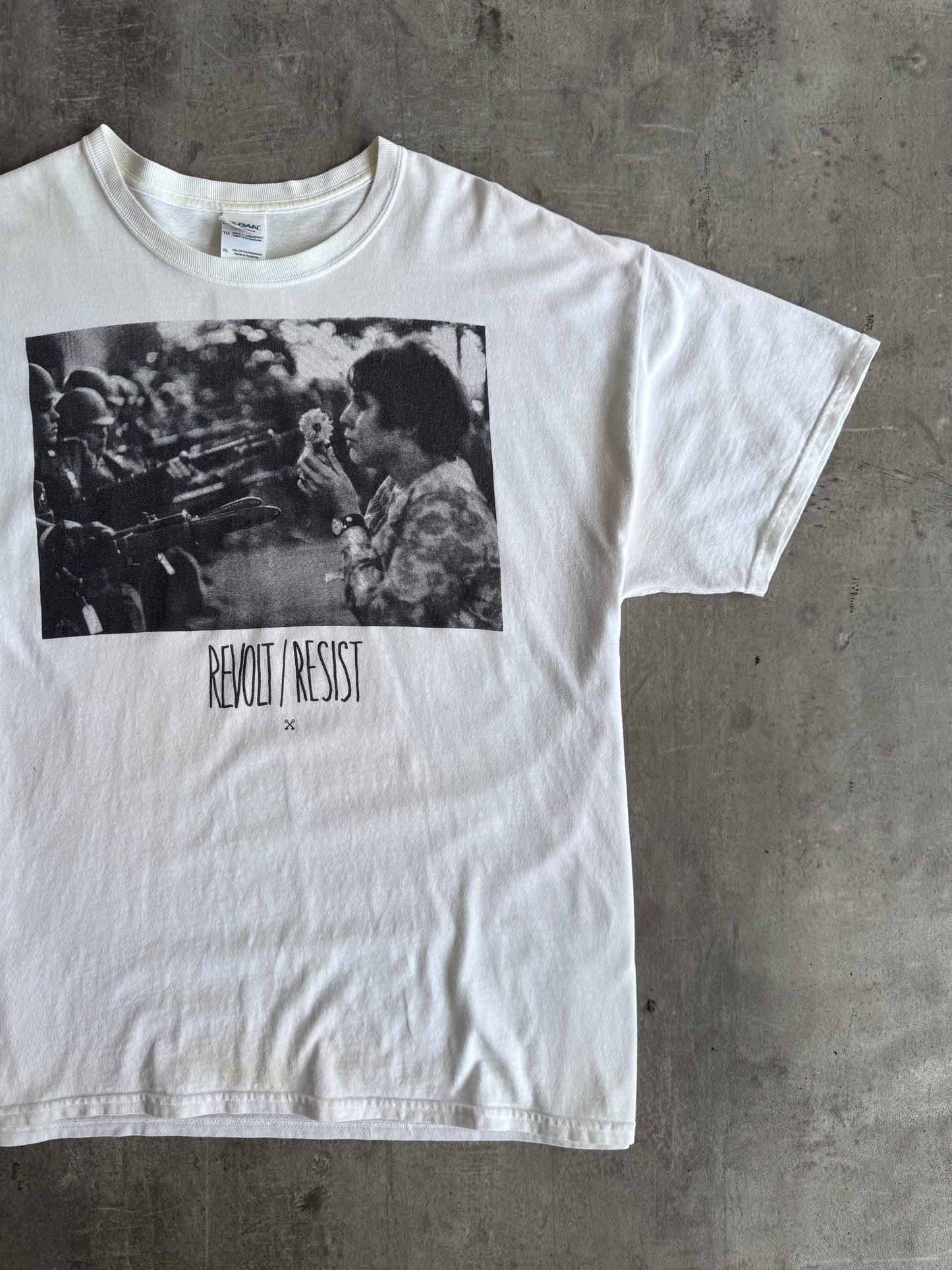 Revolt & Resist Marc Riboud "Flower Child" Graphic Tee | Extra Large, Multicoloured