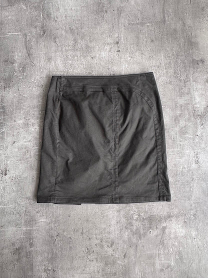 Gucci Khaki Cotton Midi Skirt