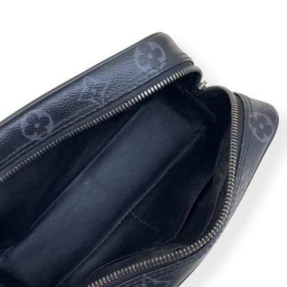 LOUIS VUITTON TOILETRY POUCH MONOGRAM ECLIPSE BLACK PM | O/S, Black