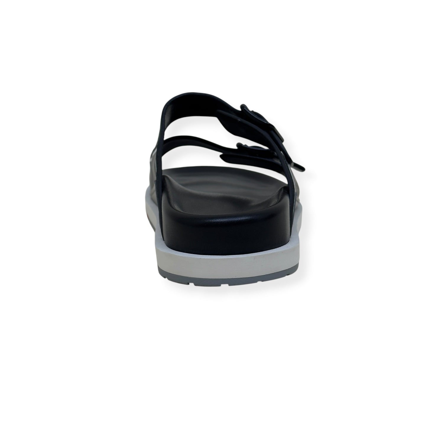 LOUIS VUITTON SCRIPT LOGO LEATHER MULES BLACK / GREY UK10 | UK 10, Black