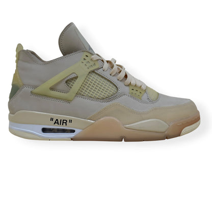 OFF-WHITE X AIR JORDAN 4 RETRO SP SNEAKER SAIL UK11 | UK 11, White