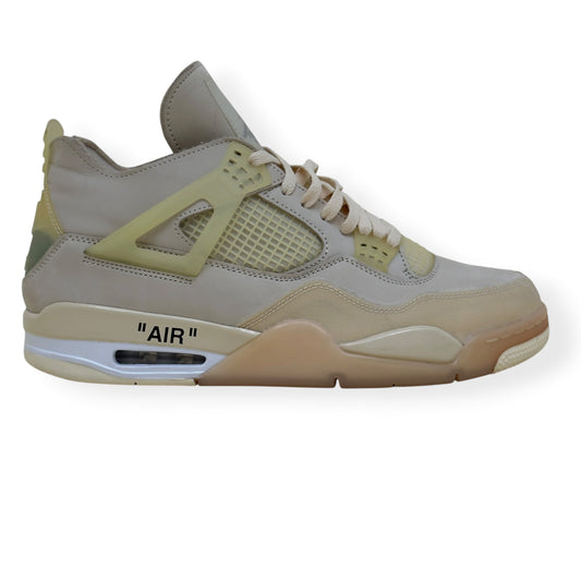 OFF-WHITE X AIR JORDAN 4 RETRO SP SNEAKER SAIL UK11 | UK 11, White