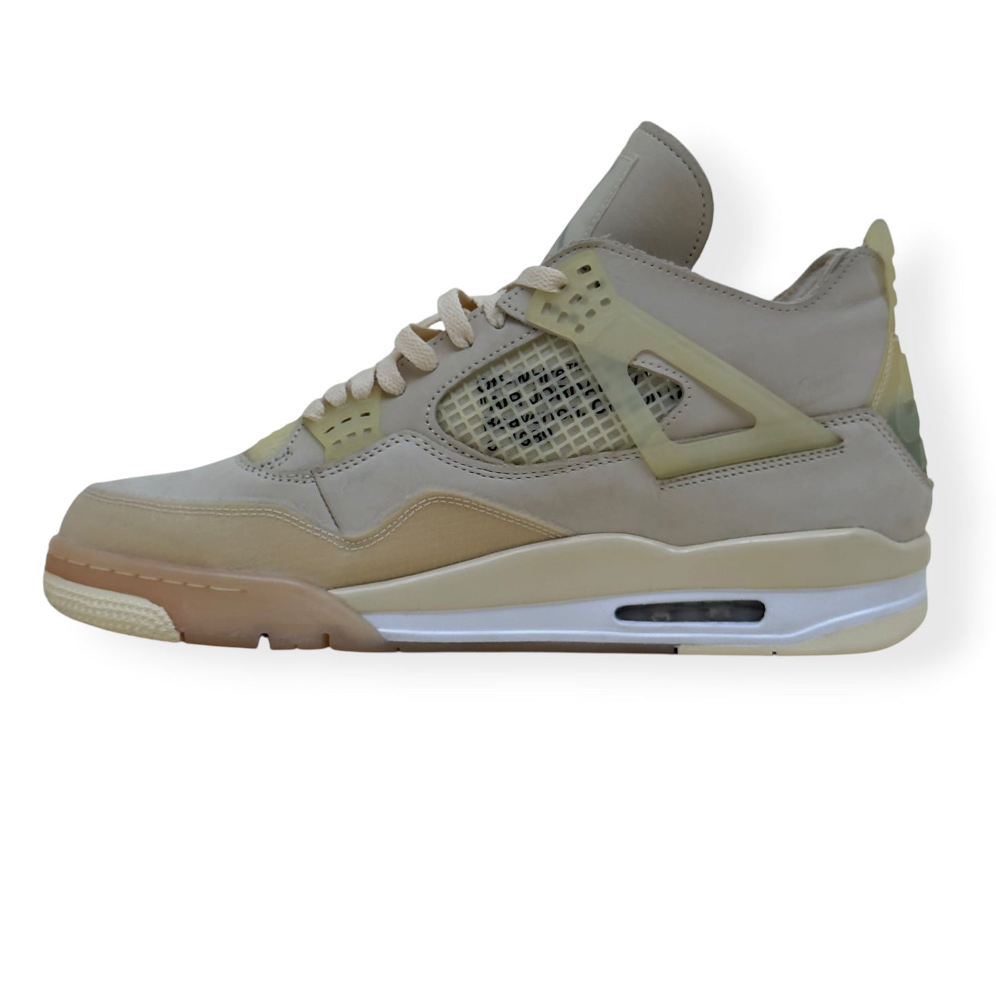 OFF-WHITE X AIR JORDAN 4 RETRO SP SNEAKER SAIL UK11 | UK 11, White