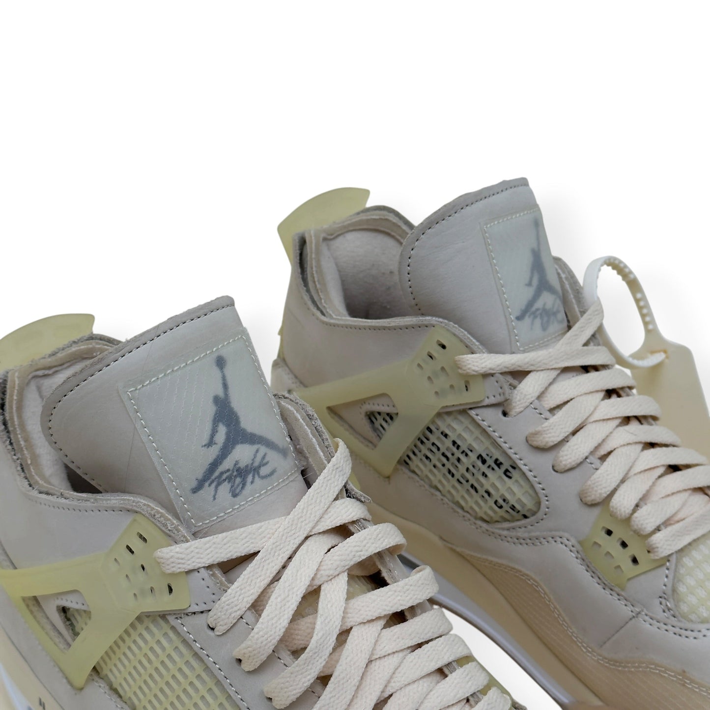 OFF-WHITE X AIR JORDAN 4 RETRO SP SNEAKER SAIL UK11 | UK 11, White