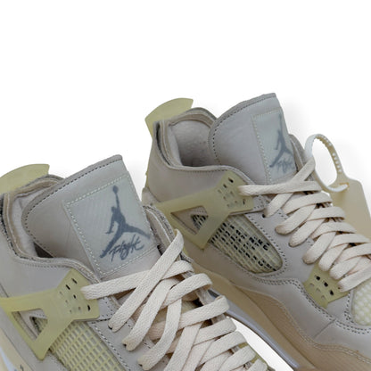 OFF-WHITE X AIR JORDAN 4 RETRO SP SNEAKER SAIL UK11 | UK 11, White