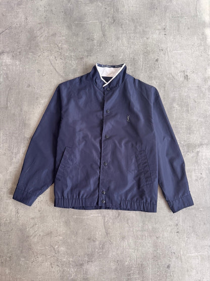 YSL Navy Popper Nylon Jacket