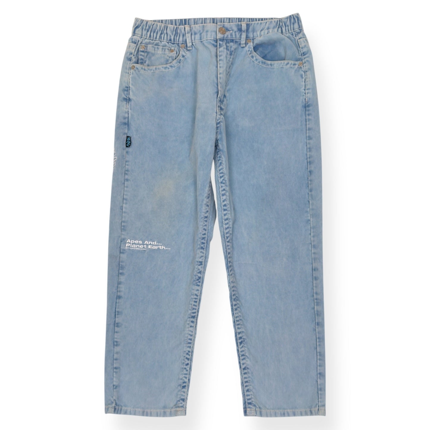 A BATHING APE LOGO-APPLIQUÈ REGULAR JEANS INDIGO BLUE M | Medium, Indigo Blue