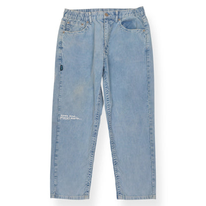 A BATHING APE LOGO-APPLIQUÈ REGULAR JEANS INDIGO BLUE M | Medium, Indigo Blue