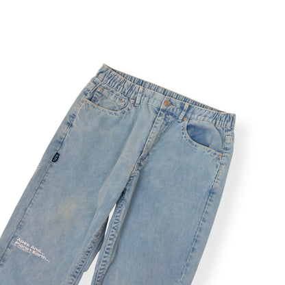 A BATHING APE LOGO-APPLIQUÈ REGULAR JEANS INDIGO BLUE M | Medium, Indigo Blue