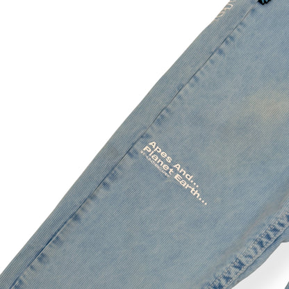 A BATHING APE LOGO-APPLIQUÈ REGULAR JEANS INDIGO BLUE M | Medium, Indigo Blue