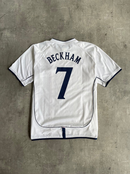 2001/2002 Umbro x England "Beckham 7" Home Football Shirt