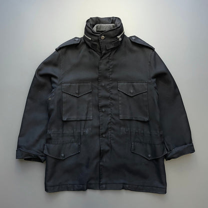 Left Hand Massimo Osti Studio Black 90s Liner Military Field Jacket | Large, Black