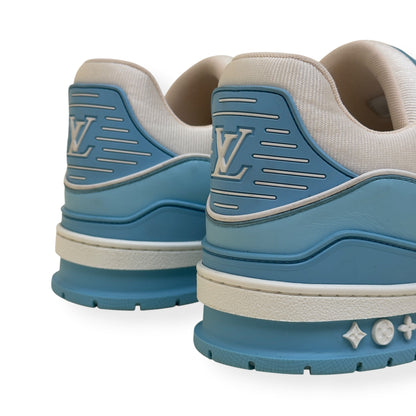 LOUIS VUITTON LV TRAINER LOW-TOP SNEAKER BLUE / WHITE UK10 | UK 10, Blue
