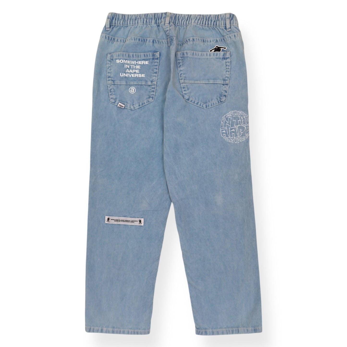 A BATHING APE LOGO-APPLIQUÈ REGULAR JEANS INDIGO BLUE M | Medium, Indigo Blue