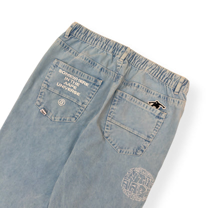A BATHING APE LOGO-APPLIQUÈ REGULAR JEANS INDIGO BLUE M | Medium, Indigo Blue