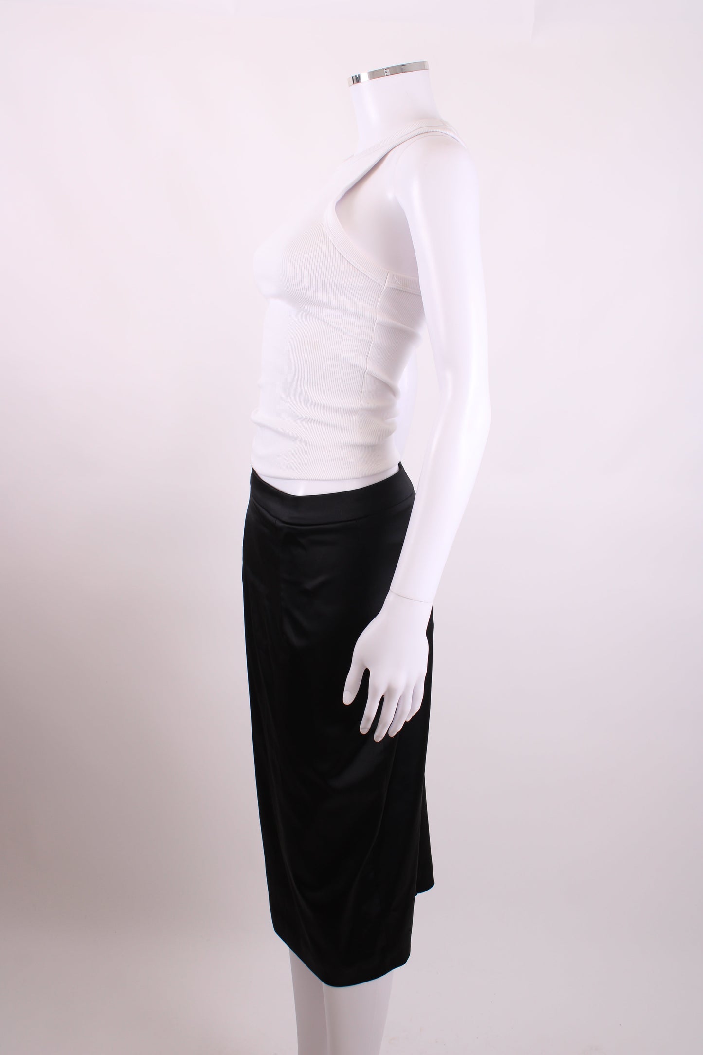 D&G Satin Pencil Skirt Black 12 | O/S, Black