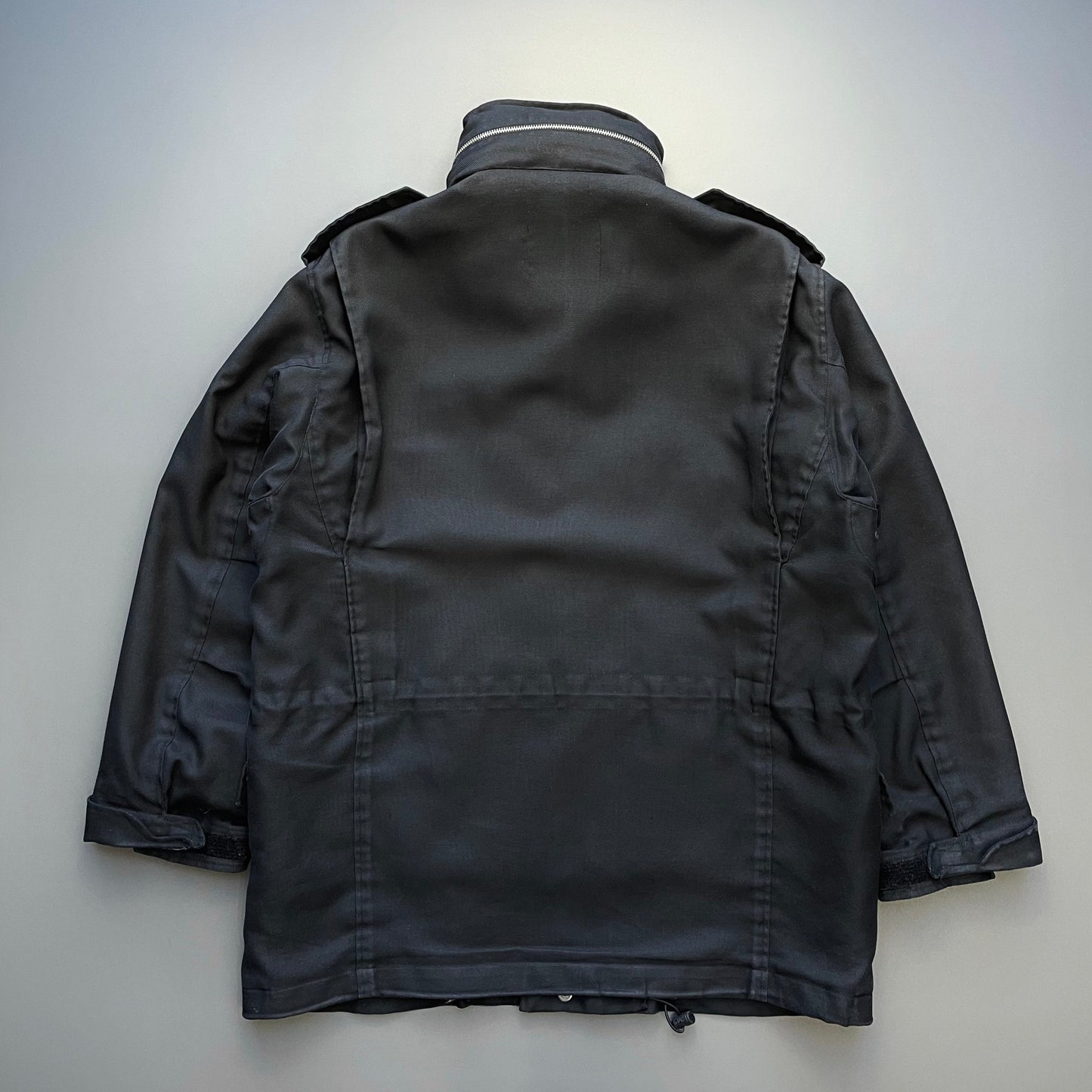 Left Hand Massimo Osti Studio Black 90s Liner Military Field Jacket | Large, Black