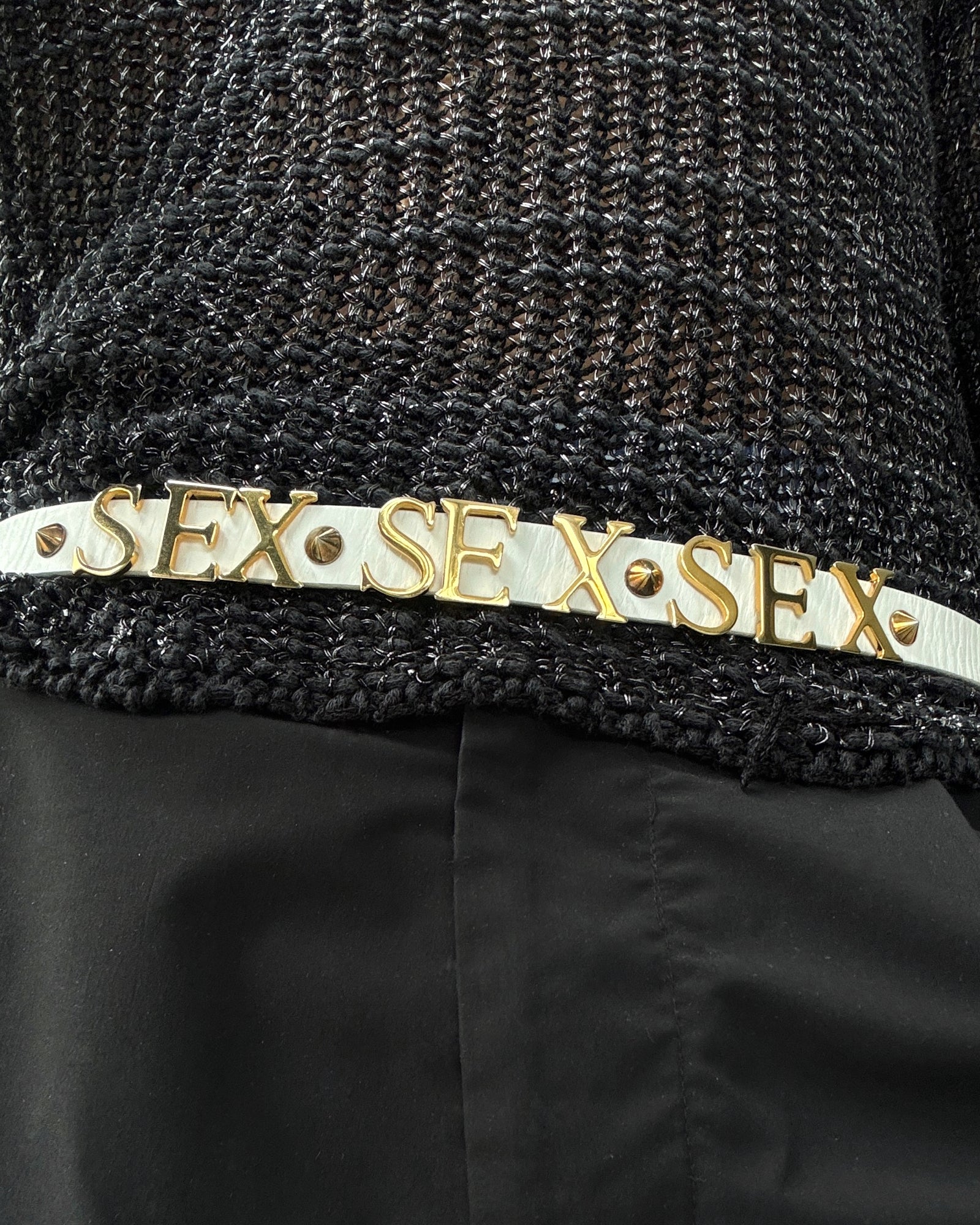 D&G SEXベルト DOLCE AND GABBANA D&G SS03 LEATHER 'SEX' BELT – Known Source