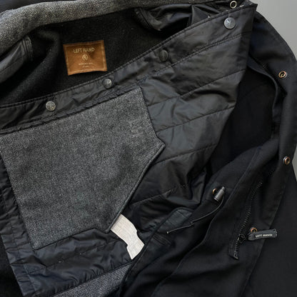 Left Hand Massimo Osti Studio Black 90s Liner Military Field Jacket | Large, Black