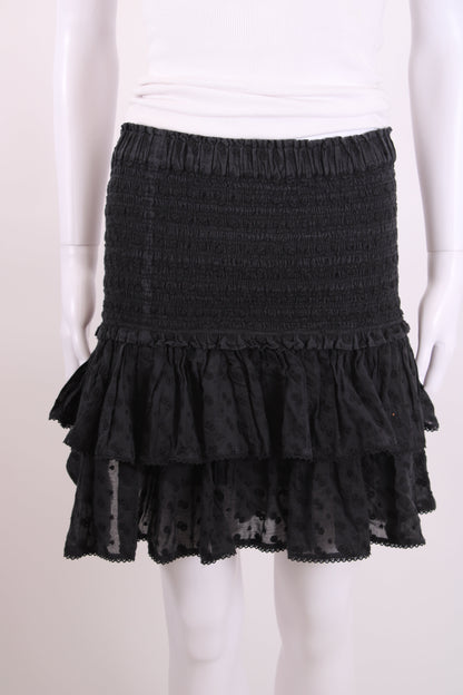 Isabel Marant Etoile Ruffle Mini Skirt Black 36 | O/S, Black