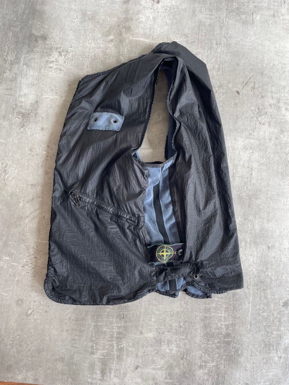 S/S1996 Stone Island Reversible Black Technical Vest