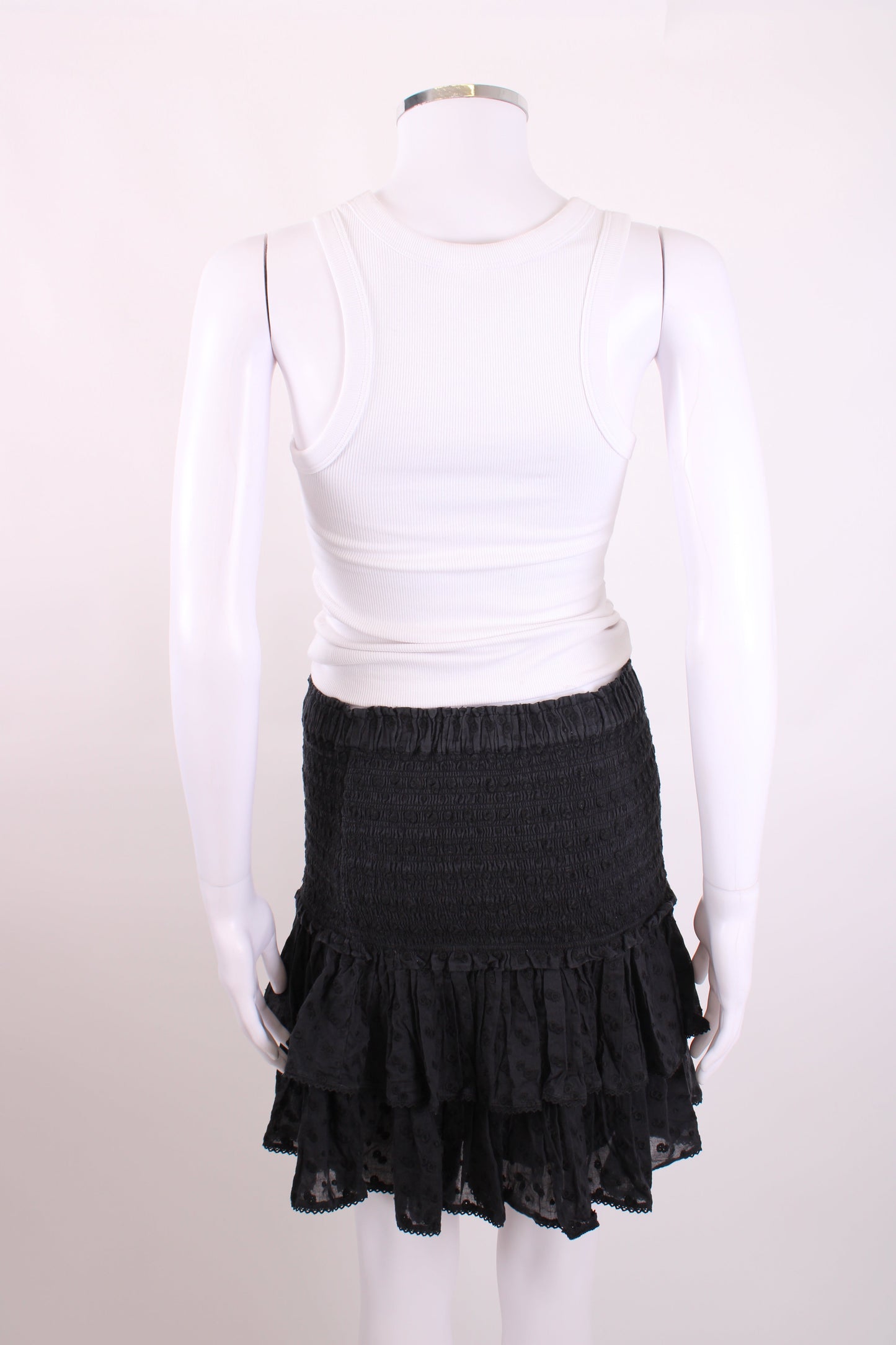 Isabel Marant Etoile Ruffle Mini Skirt Black 36 | O/S, Black