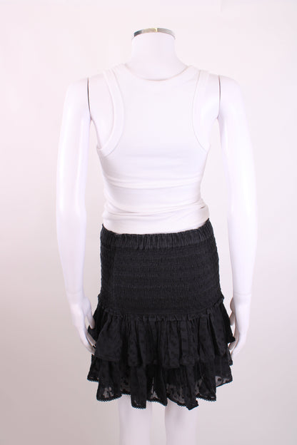 Isabel Marant Etoile Ruffle Mini Skirt Black 36 | O/S, Black