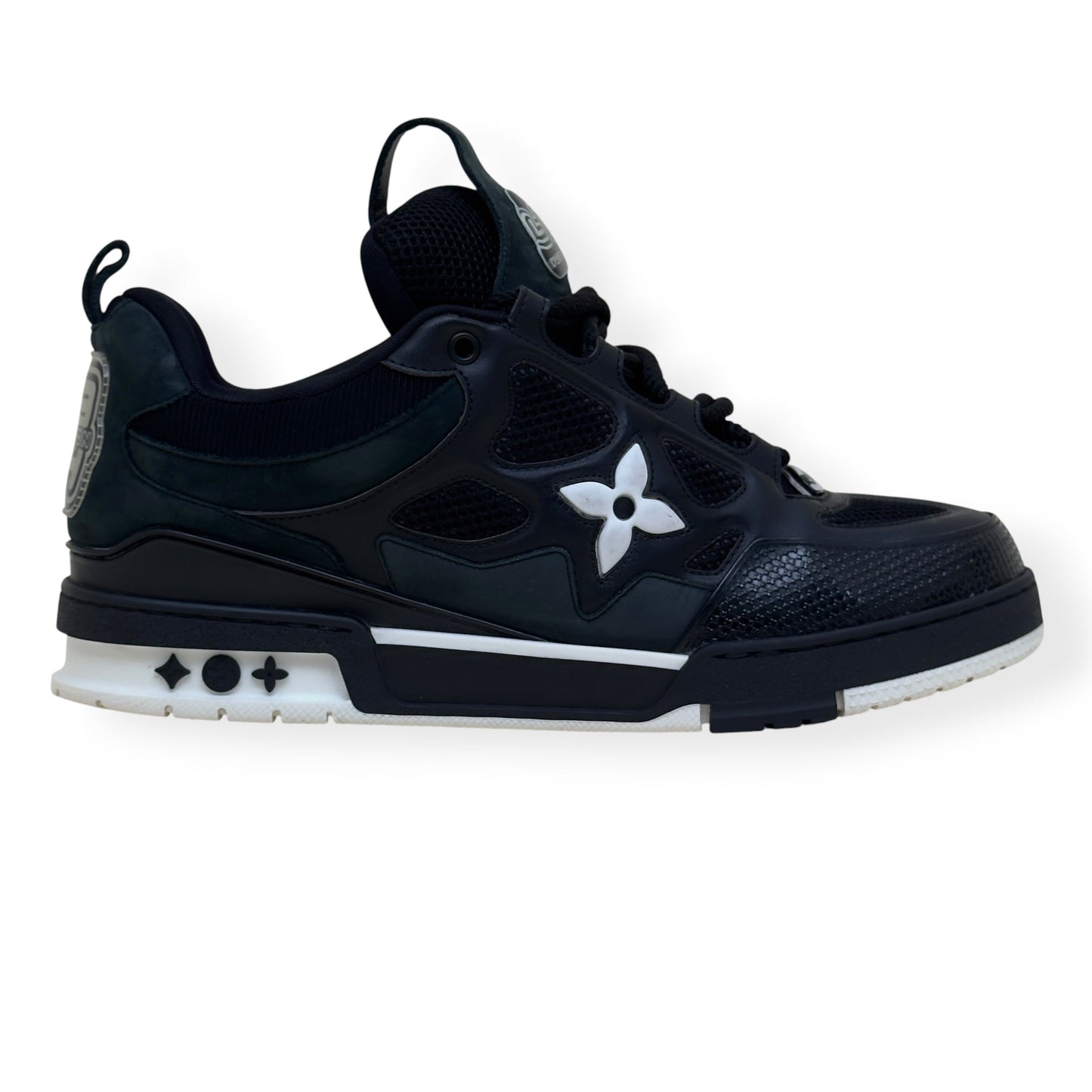 LOUIS VUITTON LV SKATE SNEAKER BLACK / WHITE UK10 | UK 10, Black