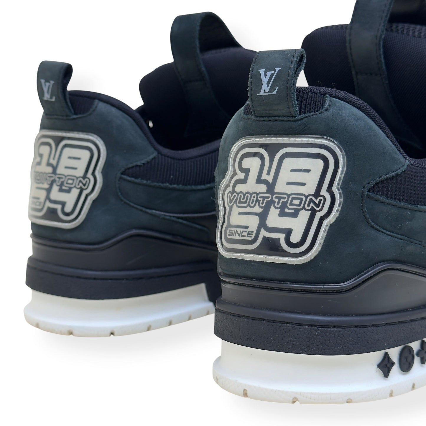 LOUIS VUITTON LV SKATE SNEAKER BLACK / WHITE UK10 | UK 10, Black