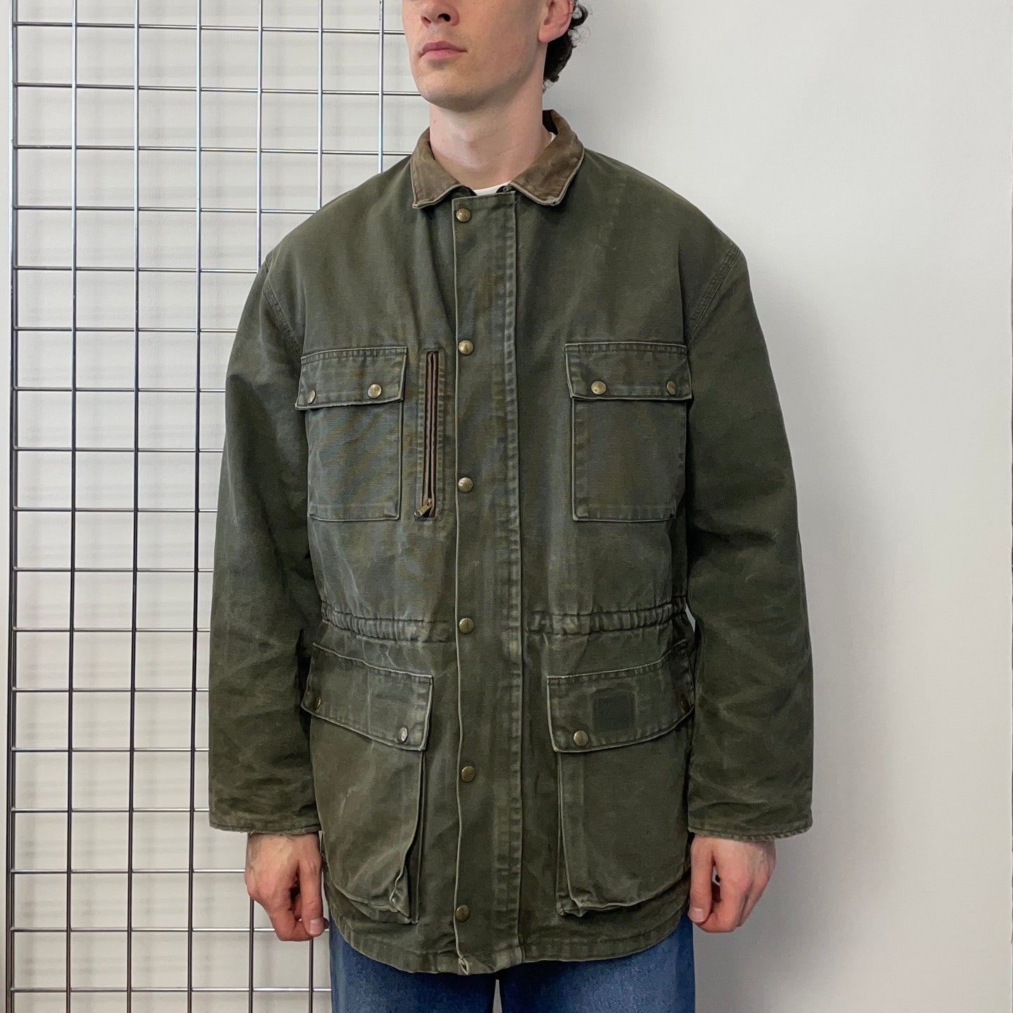 Carhartt Khaki 90s Lined Chore Jacket | XX-Large, Khaki