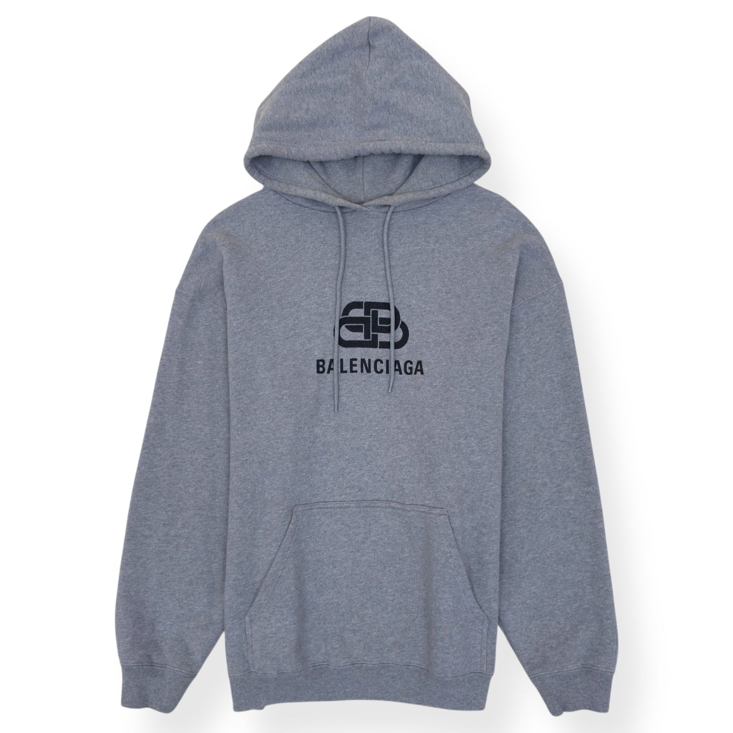 BALENCIAGA BB LOGO HOODIE GREY / BLACK  L | Large, Black