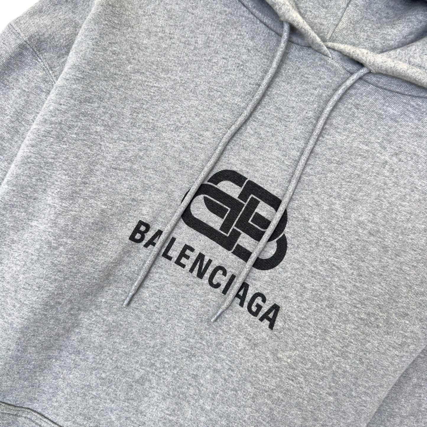 BALENCIAGA BB LOGO HOODIE GREY / BLACK  L | Large, Black