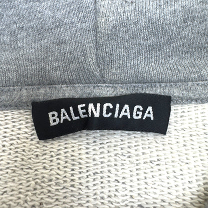 BALENCIAGA BB LOGO HOODIE GREY / BLACK  L | Large, Black