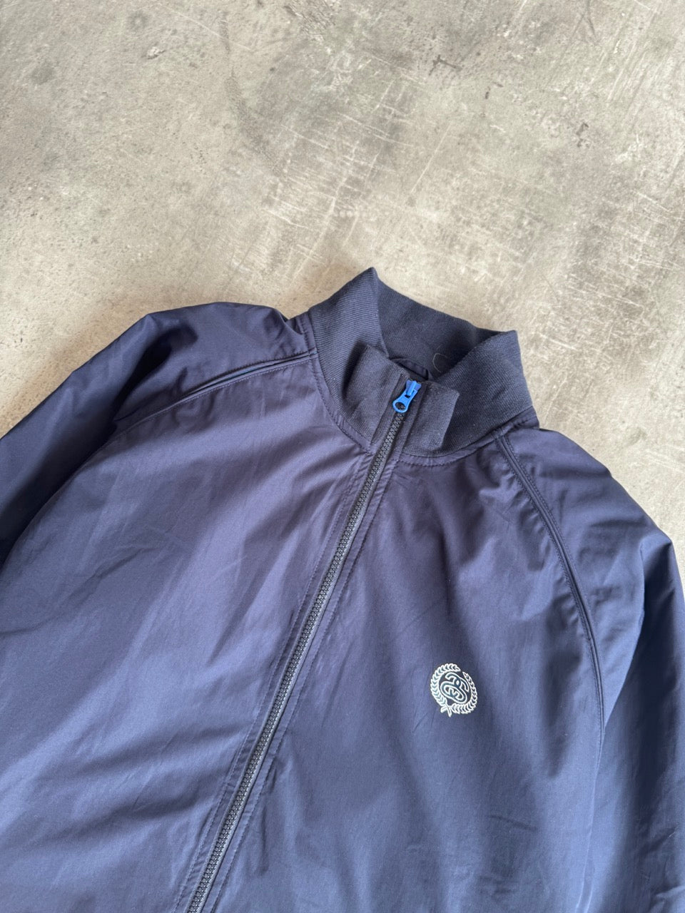 Stussy Nylon Navy Bomber Jacket
