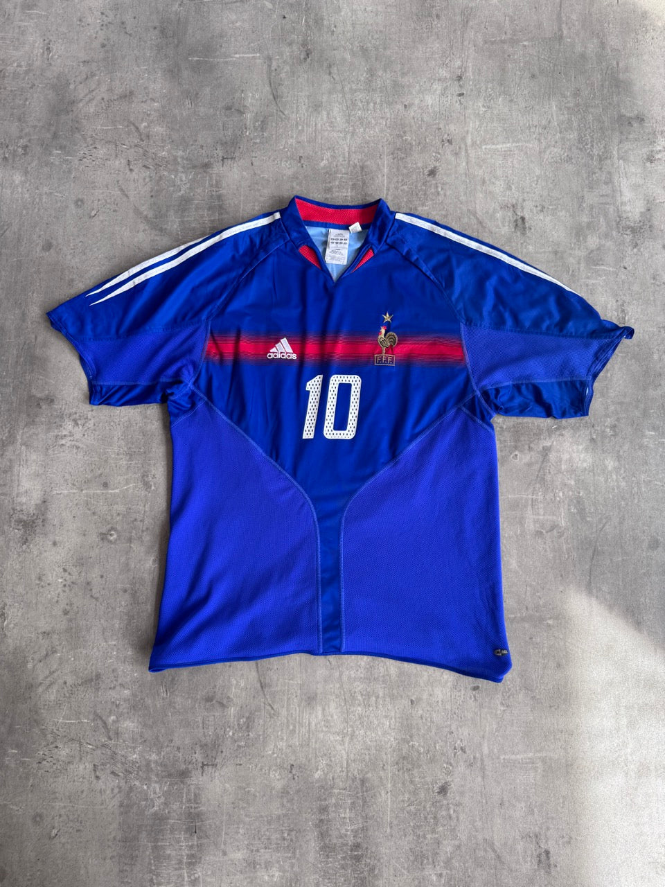 2004/06 France National Team x Adidas Zidane Home Football Shirt