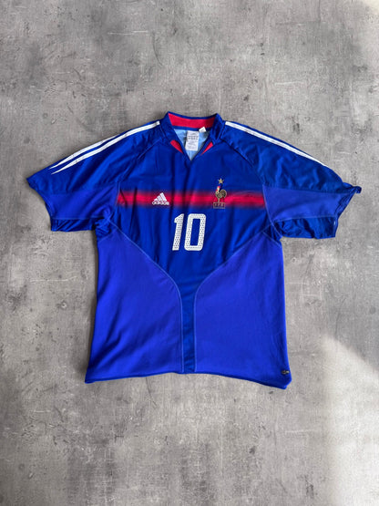 2004/06 France National Team x Adidas Zidane Home Football Shirt