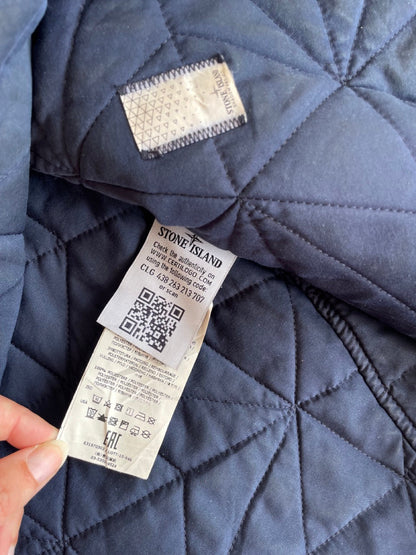 A/W2015 Stone Island Shadow Project Padded Navy Overcoat