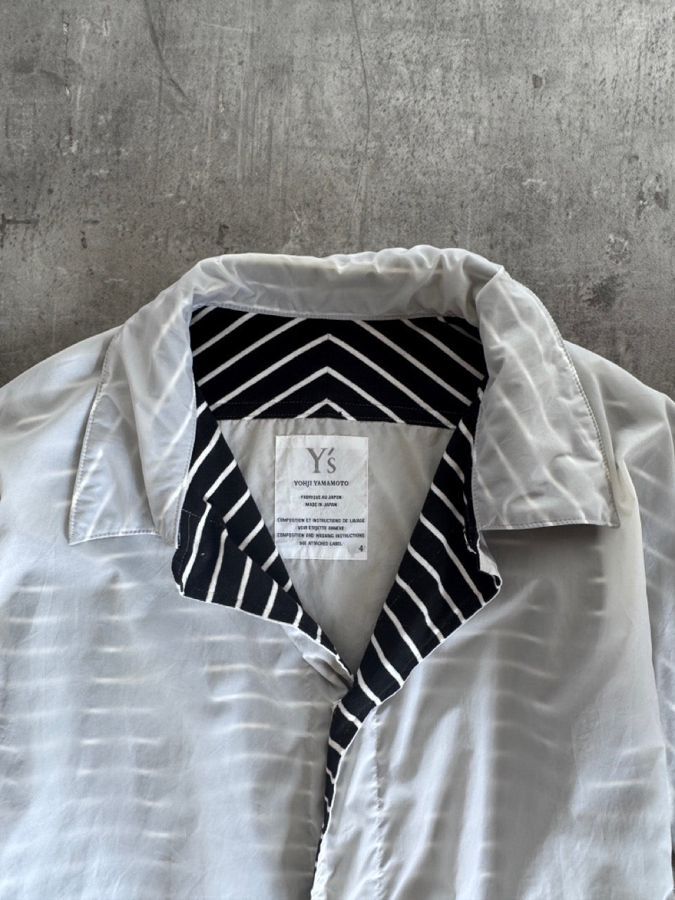 Yohji Yamamoto Sheer Stripe Jacket