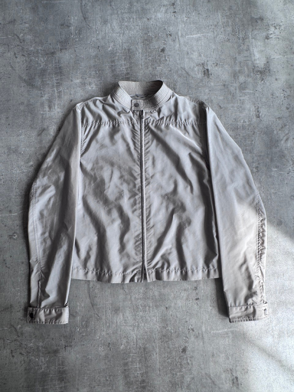 2001 Gucci Tom Ford Sheer Khaki Moto Jacket