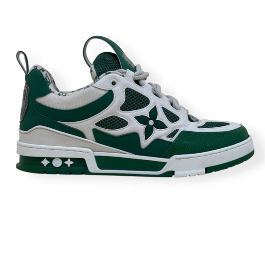 LOUIS VUITTON LV SKATE SNEAKER GREEN / WHITE UK9 | UK 9, Green