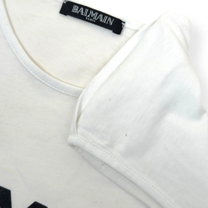 BALMAIN PARIS COTTON TANK TOP WHITE 34 / XS | XS, Tan