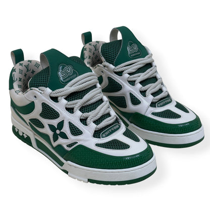 LOUIS VUITTON LV SKATE SNEAKER GREEN / WHITE UK9 | UK 9, Green