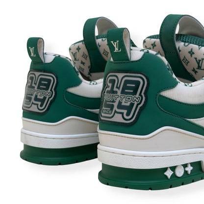 LOUIS VUITTON LV SKATE SNEAKER GREEN / WHITE UK9 | UK 9, Green