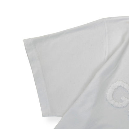 GUCCI EMBROIDERED LOGO COTTON T-SHIRT WHITE XL | XL, Red