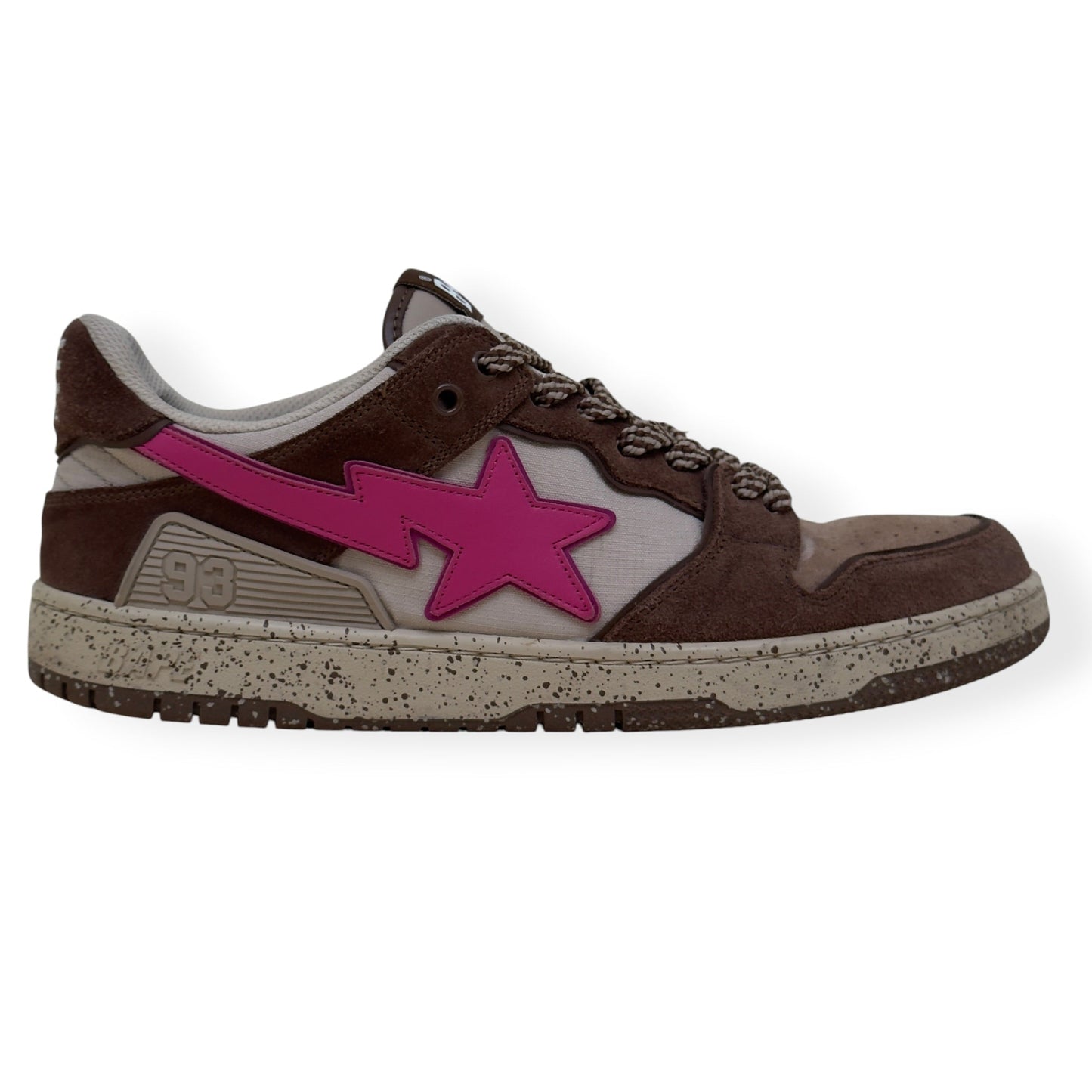 A BATHING APE BAPE SK8 STA SNEAKER BROWN / PINK UK10 | UK 10, Brown