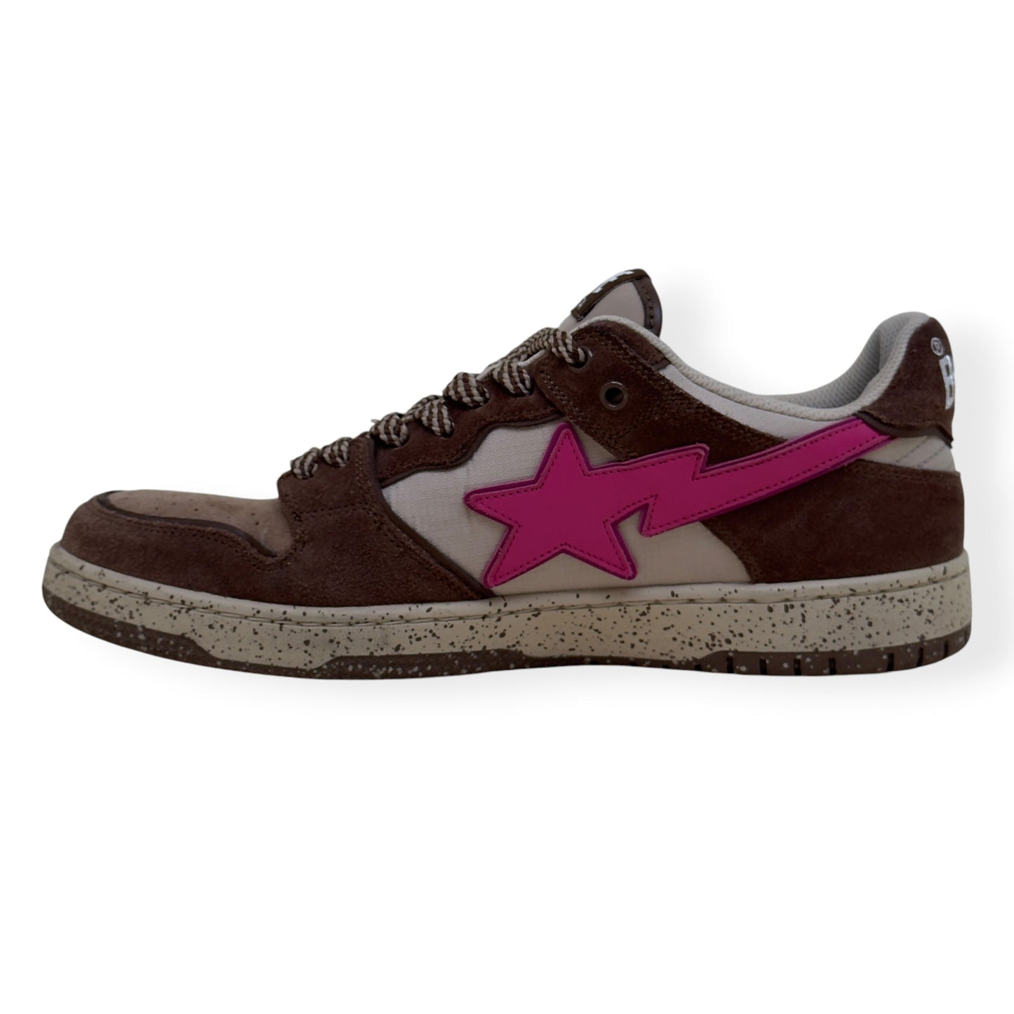 A BATHING APE BAPE SK8 STA SNEAKER BROWN / PINK UK10 | UK 10, Brown