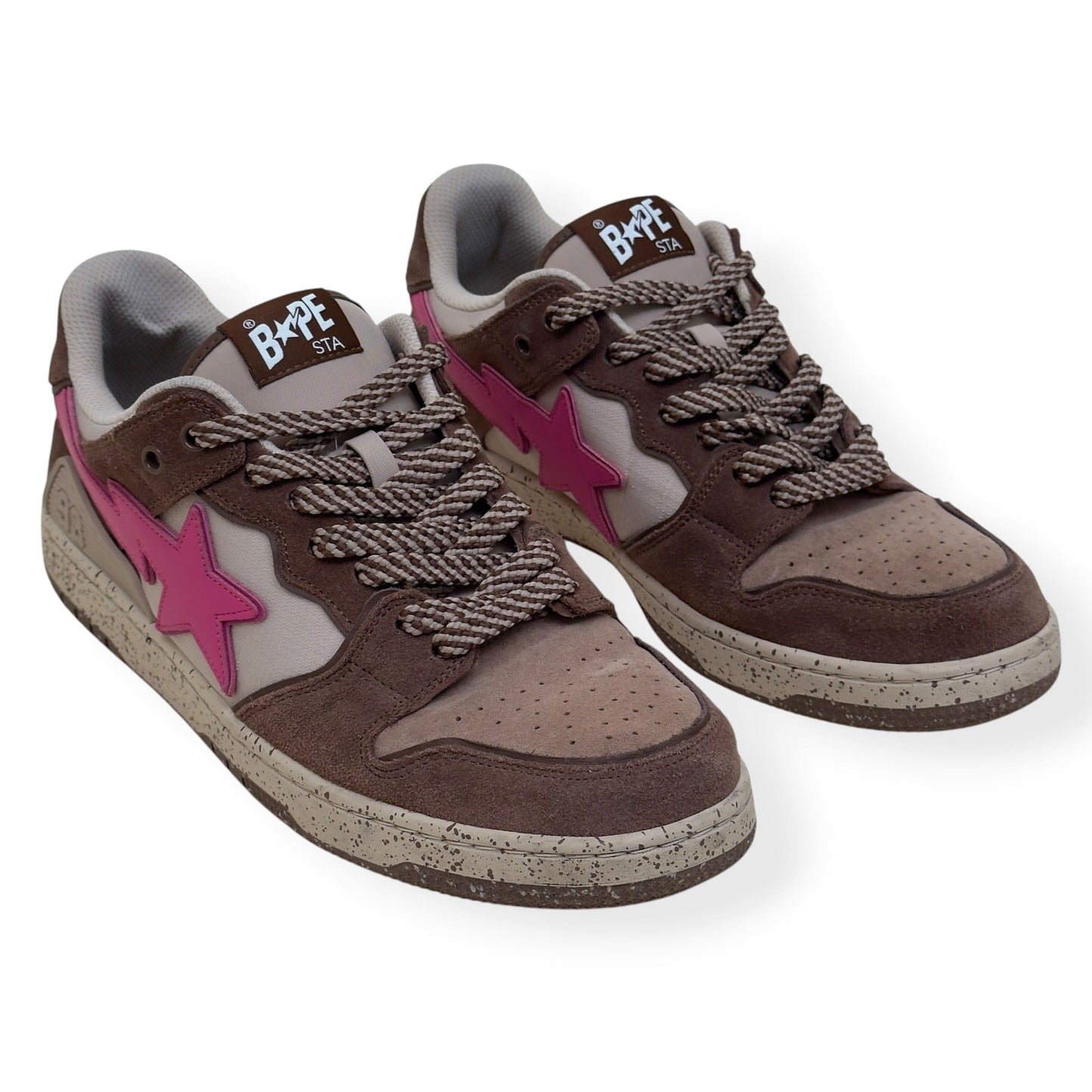 A BATHING APE BAPE SK8 STA SNEAKER BROWN / PINK UK10 | UK 10, Brown